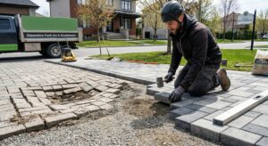 reparation pave uni boucherville prevenir affaissement post degel