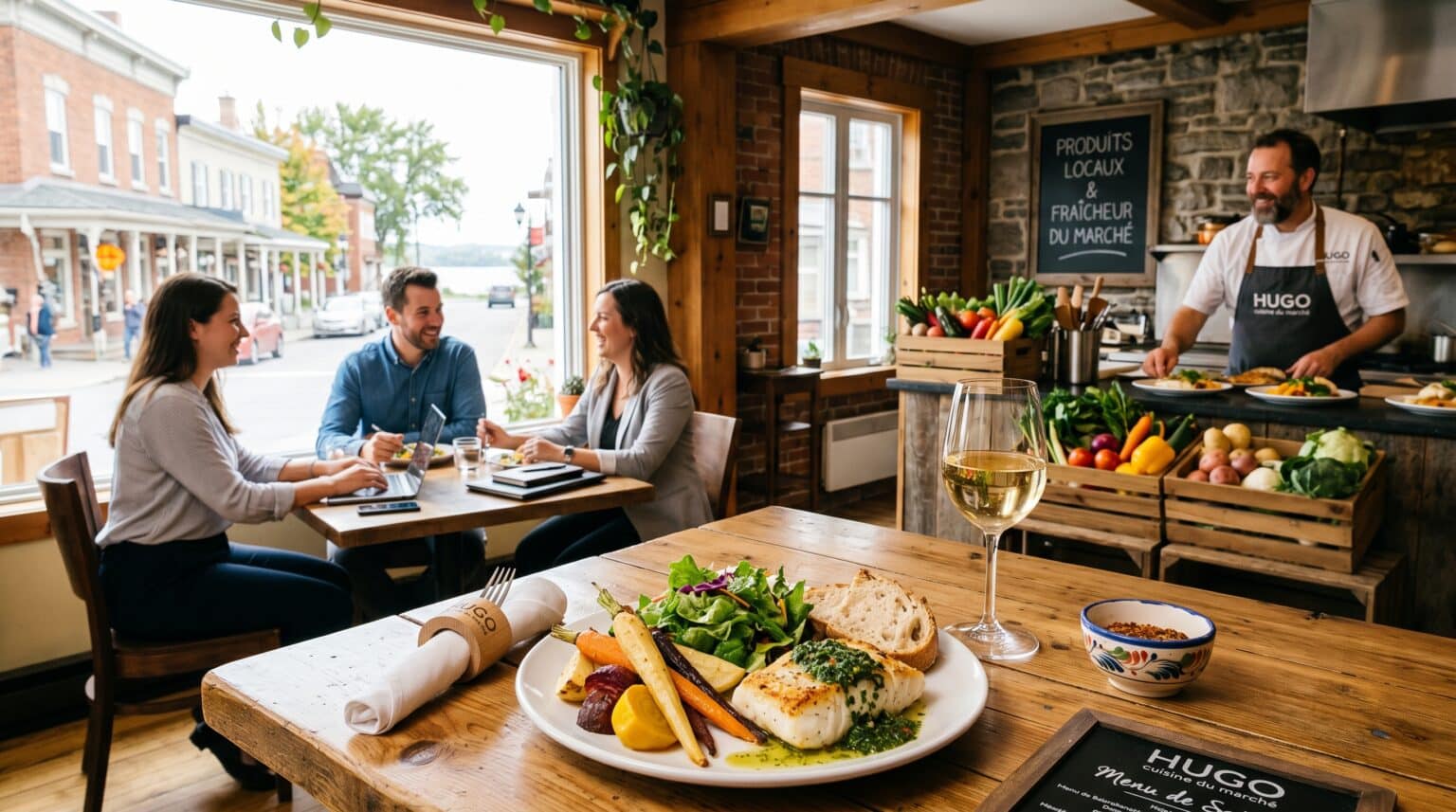 Ou trouver une cuisine fraiche et de saison a Varennes