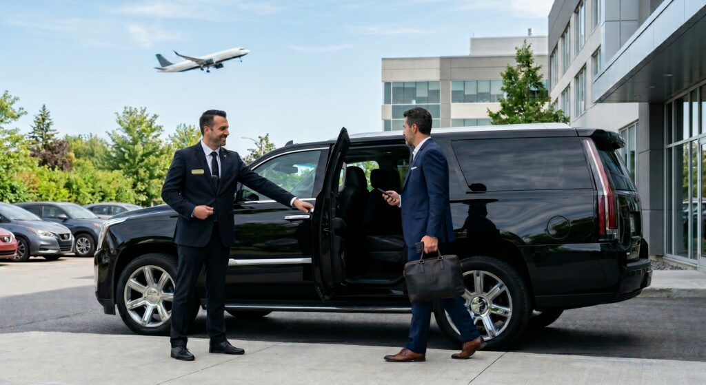 Transferts aéroportuaires et transport corporatif d'excellence à Boucherville